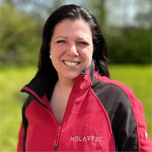 Nadine, Assistenz der Geschäftsführung bei Xolartec