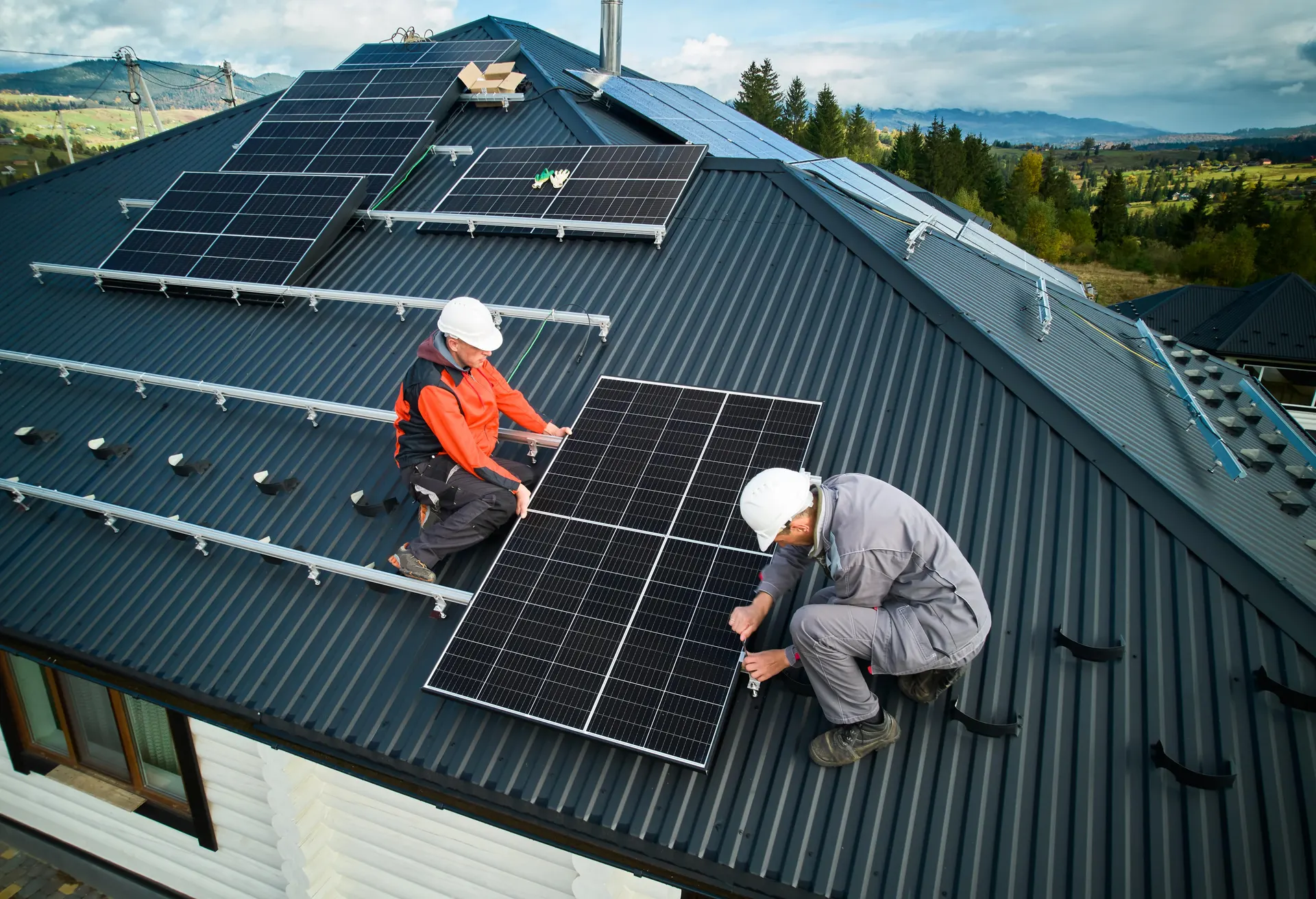 Aufbau und Installation Photovoltaik